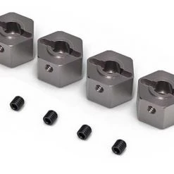GMade Aluminium 12mm Wheel Hex Hubs (4) 8mm Thick