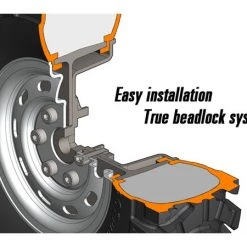 GMade 1.9 SR02 Beadlock Wheels (2) - Uncoated Steel -Cheap GMade Store gm70176 2 1