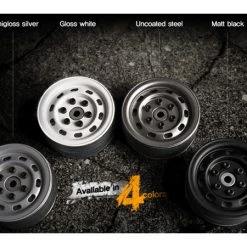 GMade 1.9 SR02 Beadlock Wheels (2) (Semi Gloss Silver) -Cheap GMade Store gm70176 3