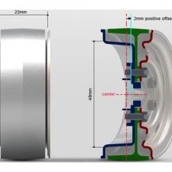 GMade 1.9 SR02 Beadlock Wheels (2) (Semi Gloss Silver) -Cheap GMade Store gm70176 4