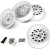GMade NR01 Beadlock Wheels - White (2)